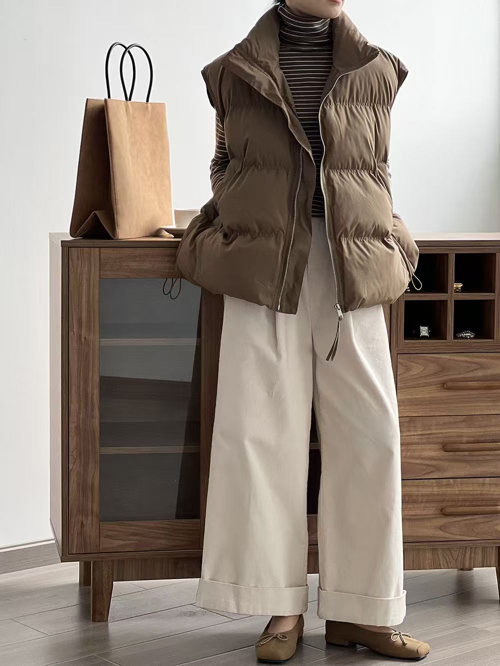 Oversized Lightweight Puffer Vest