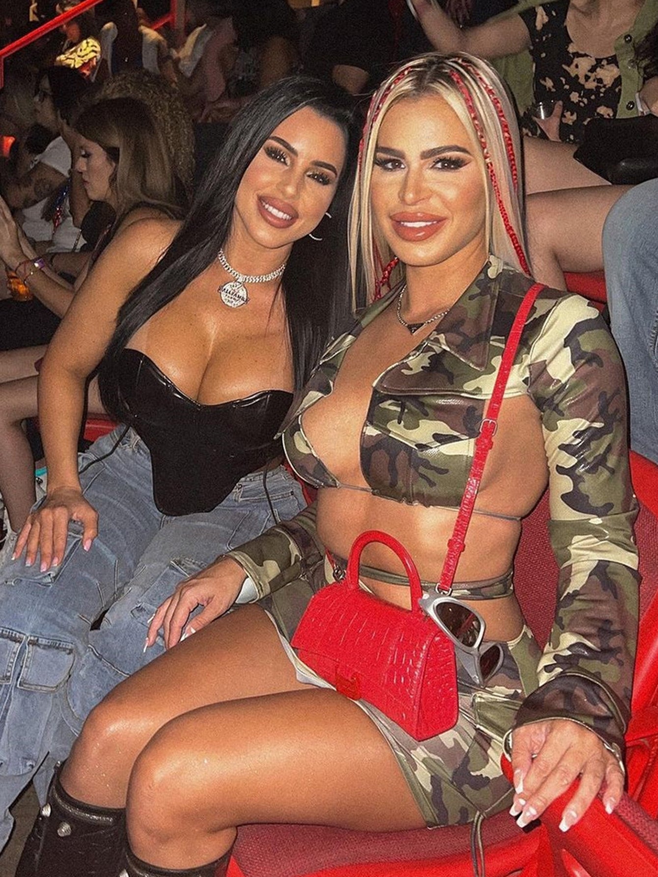 Sexy Camo Crop Top Mini Skirt Set