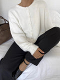 Soft Fuzzy Button Up Cardigan
