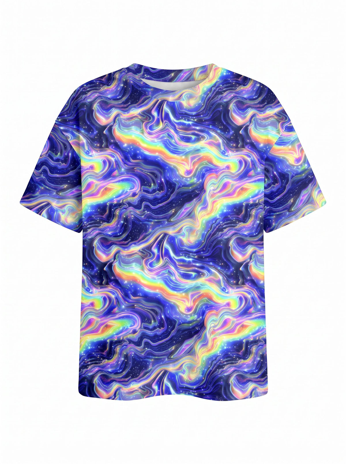 Forty Fun's Galaxy Swirl Print T-Shirts