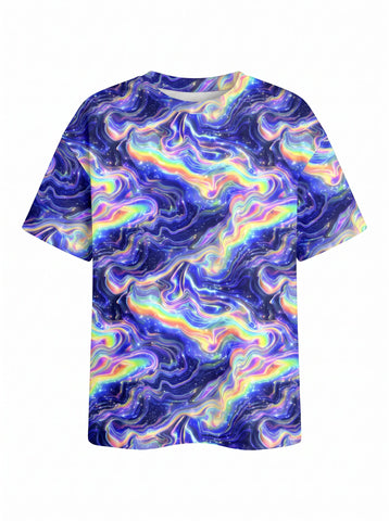 Forty Fun's Galaxy Swirl Print T-Shirts