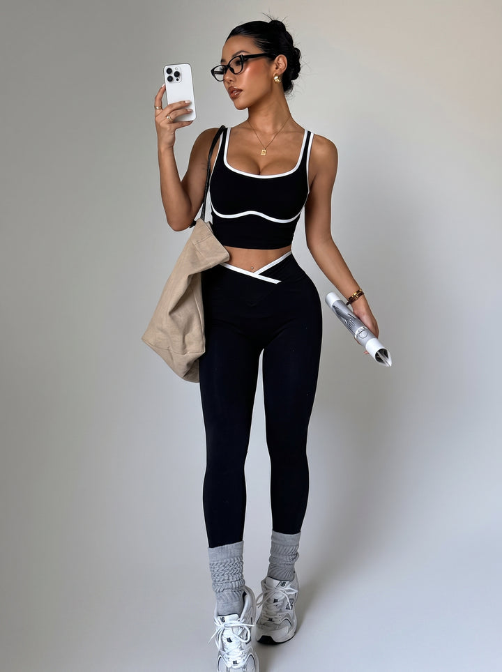Seamless Sculpting V Waist Workout Set