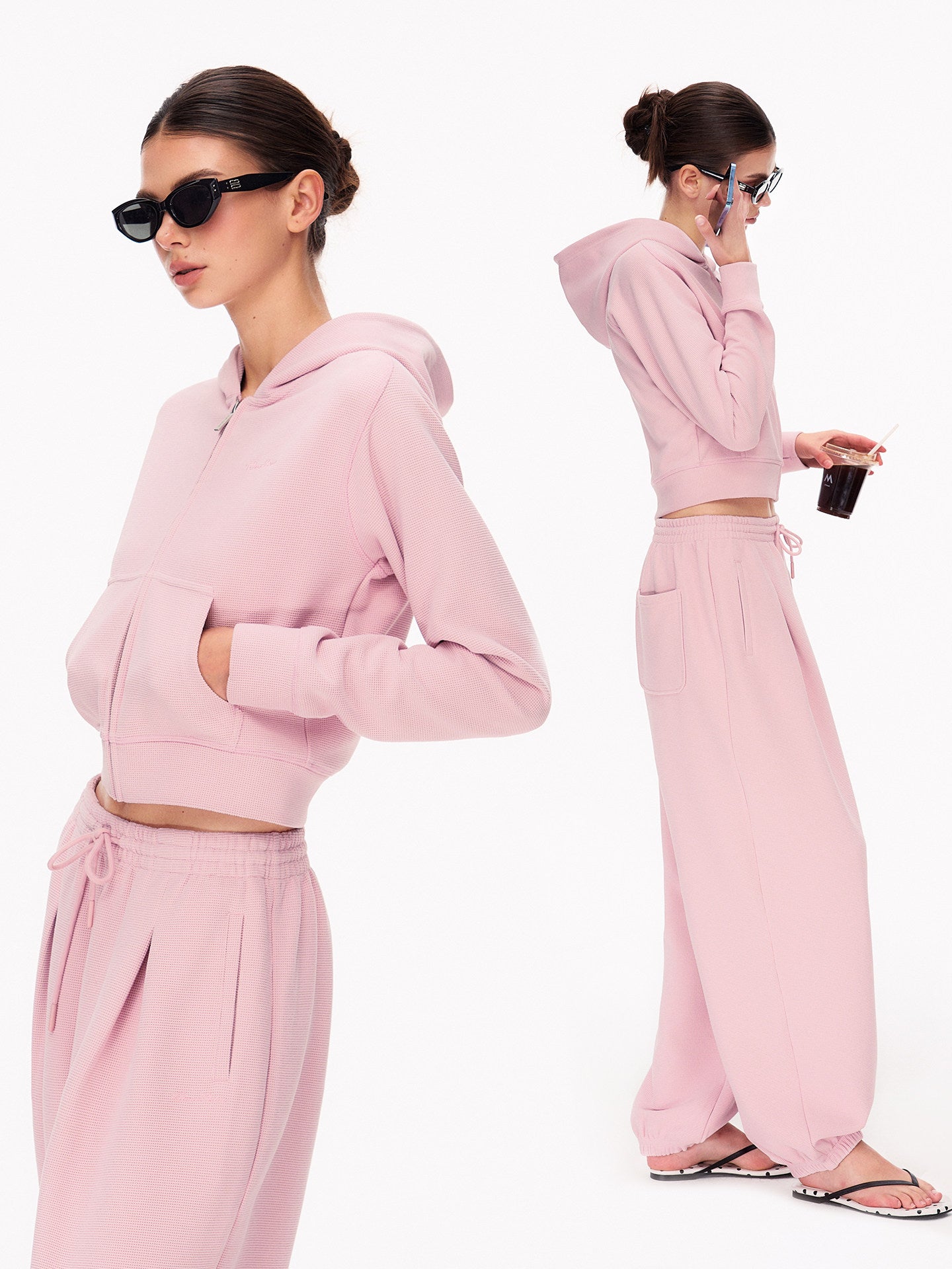 High Waisted Pleated Lounge Pants