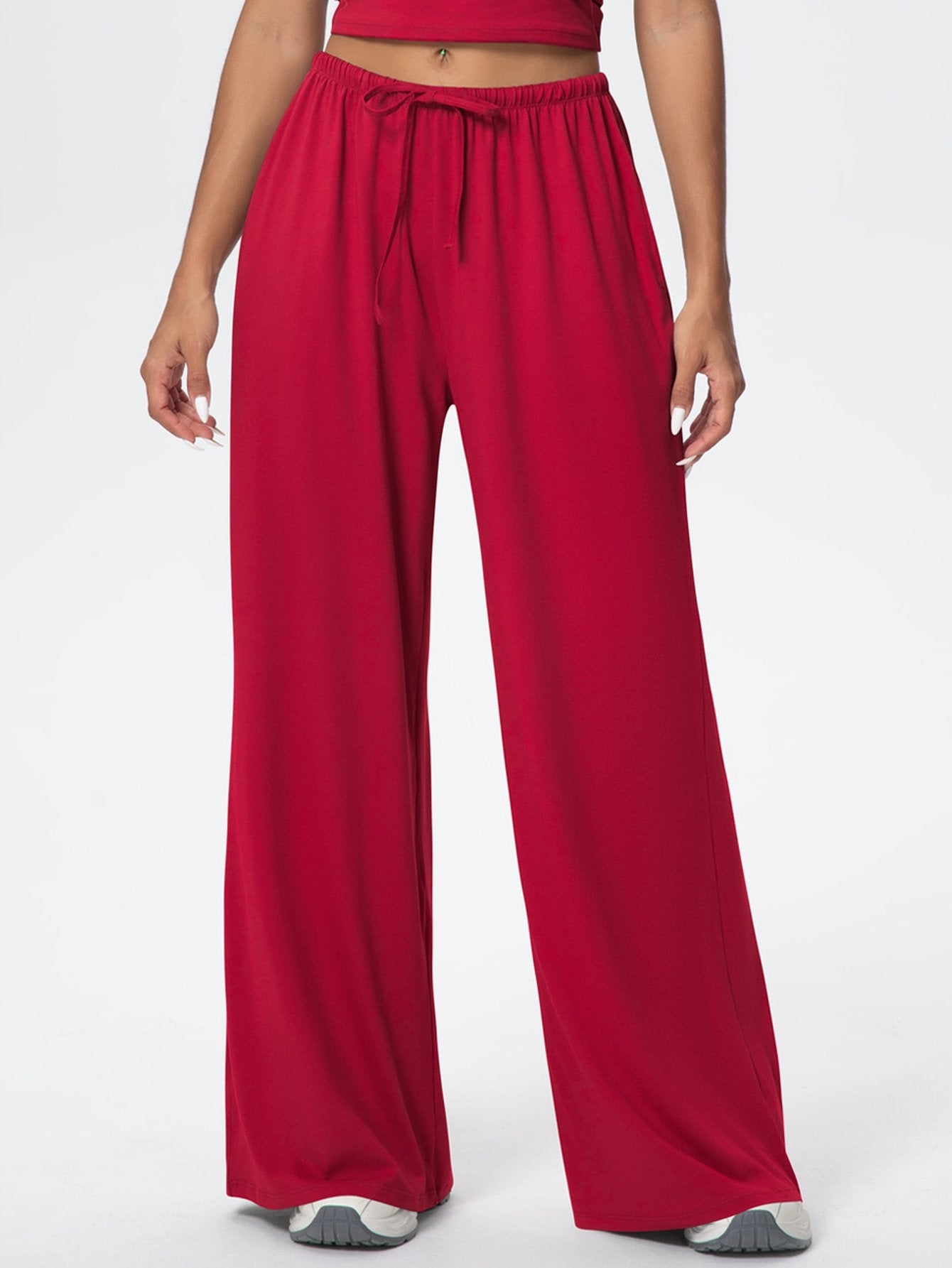 Buttery Soft Drawstring Wide Leg Pants