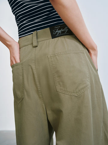 Barrel Leg Cargo Pants