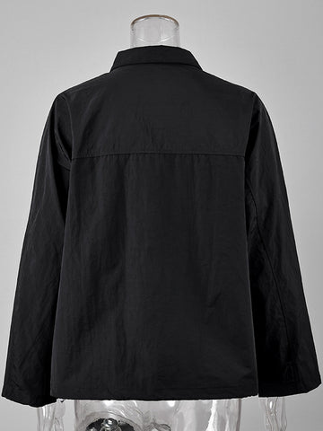 Minimalist Lightweight Snap Front Jacket