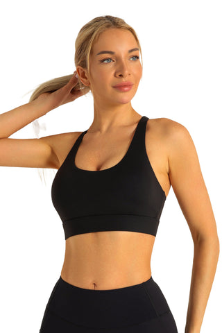 Crisscross Back Supportive Workout Sports Bra