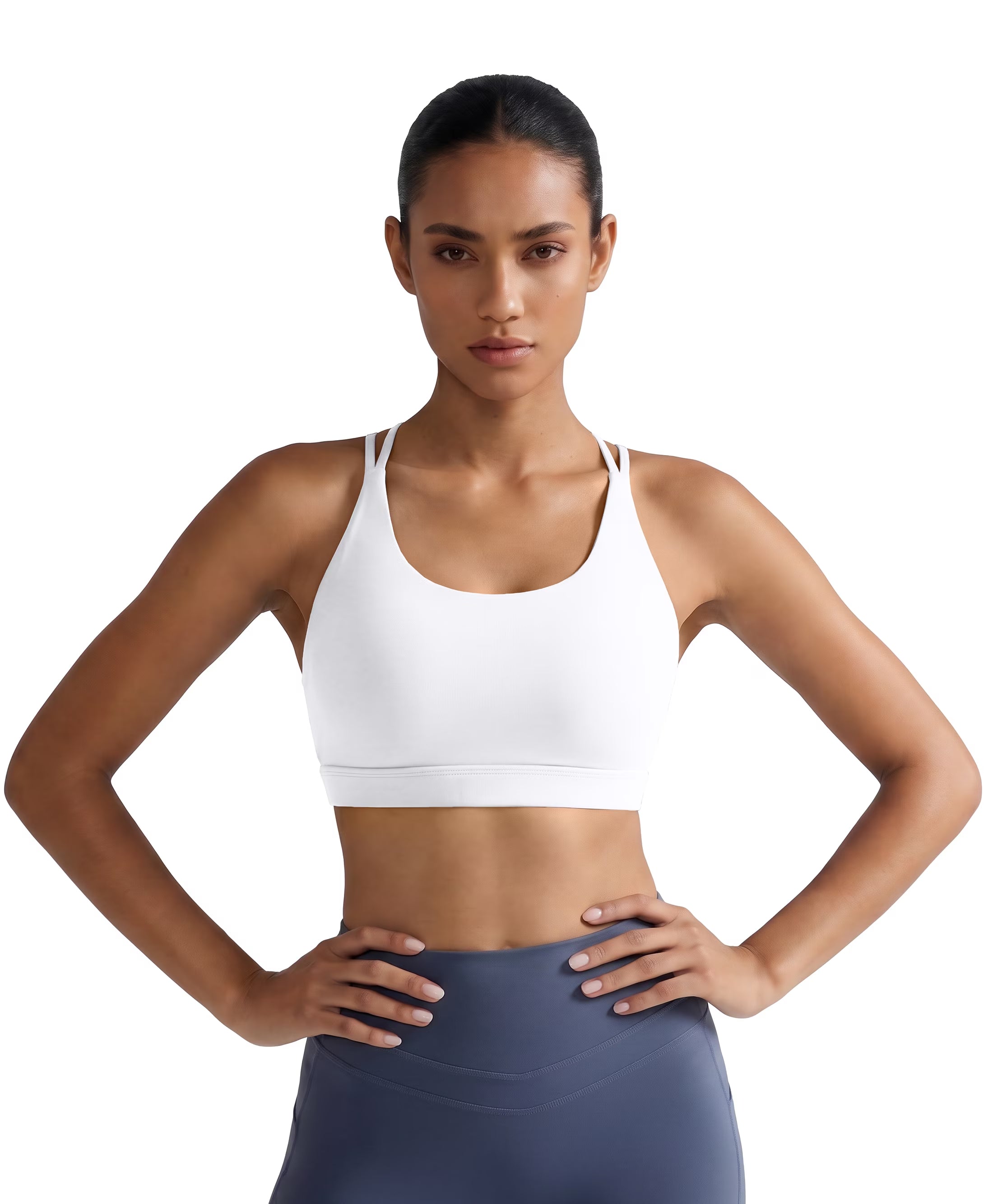 Seamless Strappy Back Sports Bra