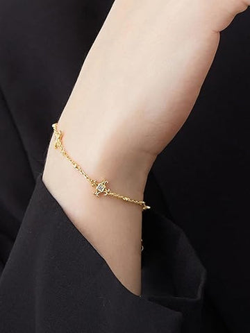 Dainty Gold Cubic Zirconia Bracelet