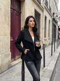 Tailored Peplum Double Breasted Coat