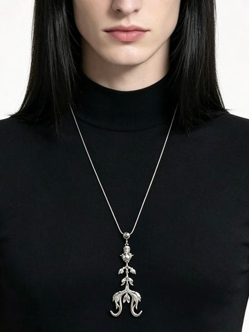 Gothic Vintage Floral Statement Necklace
