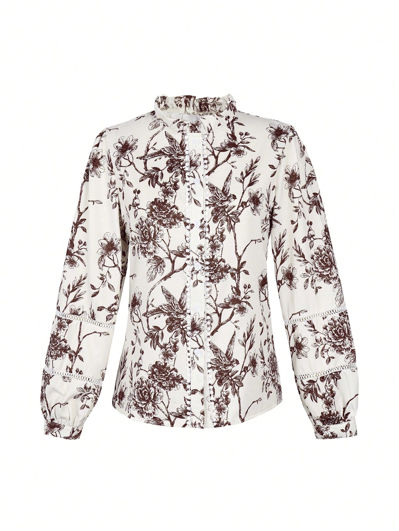 Floral Print Lon Sleeve Bohemian Shirt