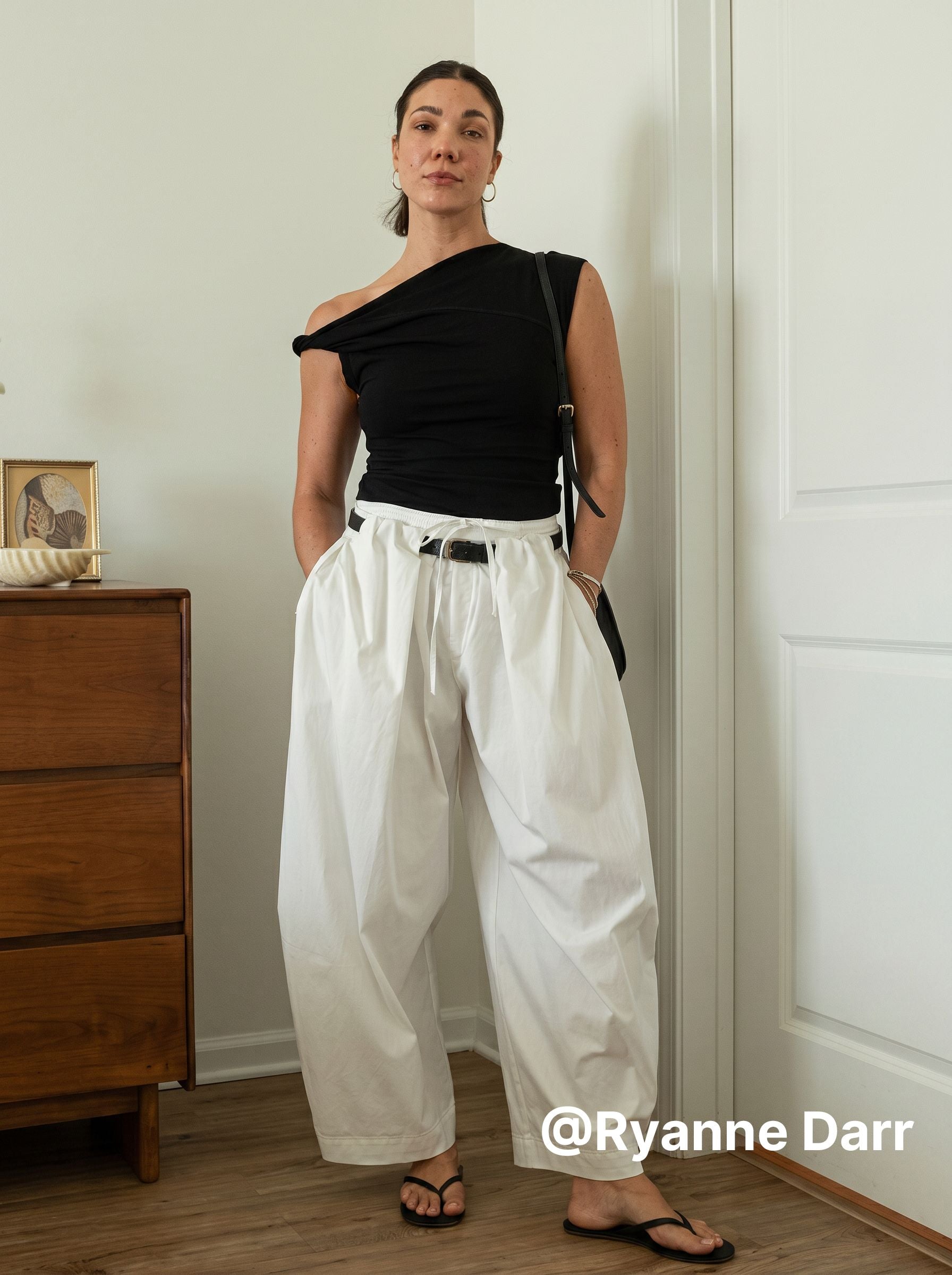 Belted Wide Leg Pants