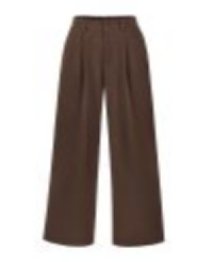 High Waisted Pleated Wide Leg Trousers