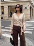 Soft V Neck Wrap Cardigan