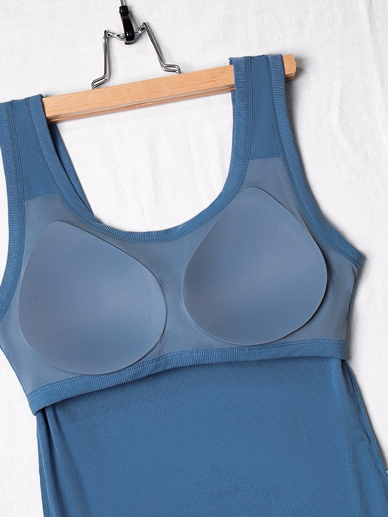Seamless Ribbed Built In Bra Tank