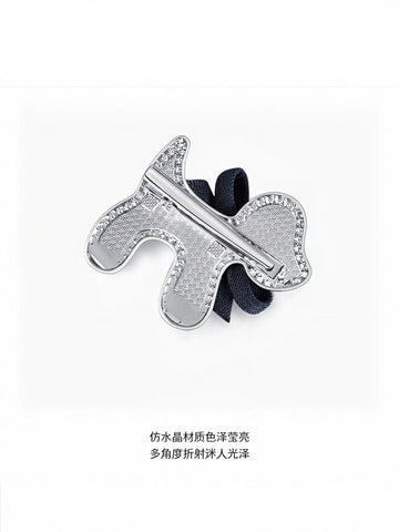Sparkling Puppy Rhinestone Hair Clip