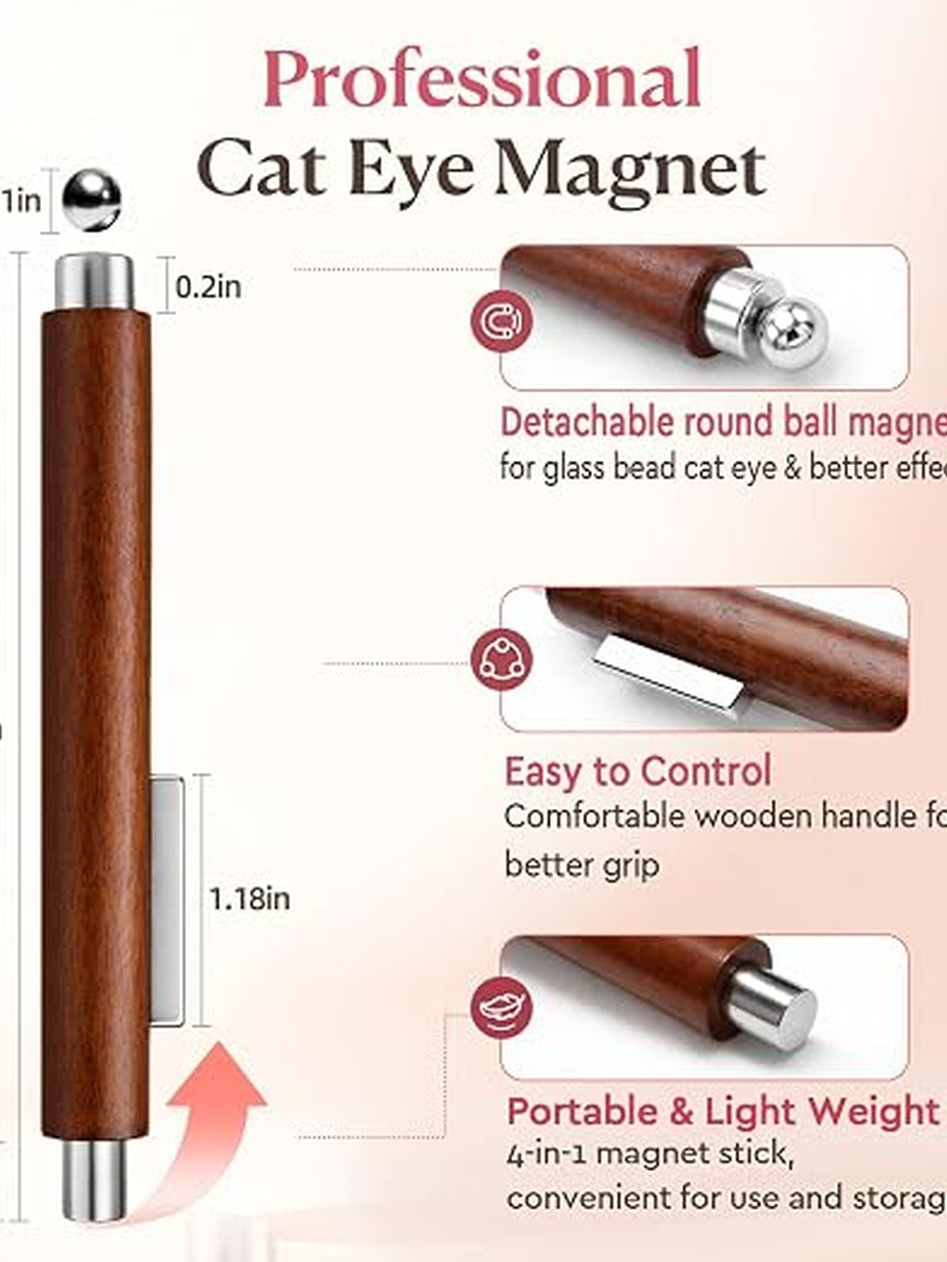 Strong Magnetic Cat Eye Nail Tool