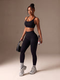 Seamless High Waisted Workout Legging Set