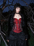 Gothic Floral Chain Corset Tank Top