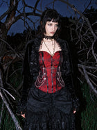 Gothic Floral Chain Corset Tank Top