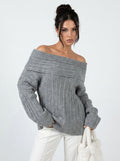 Off The Shoulder Ribbed Sweater