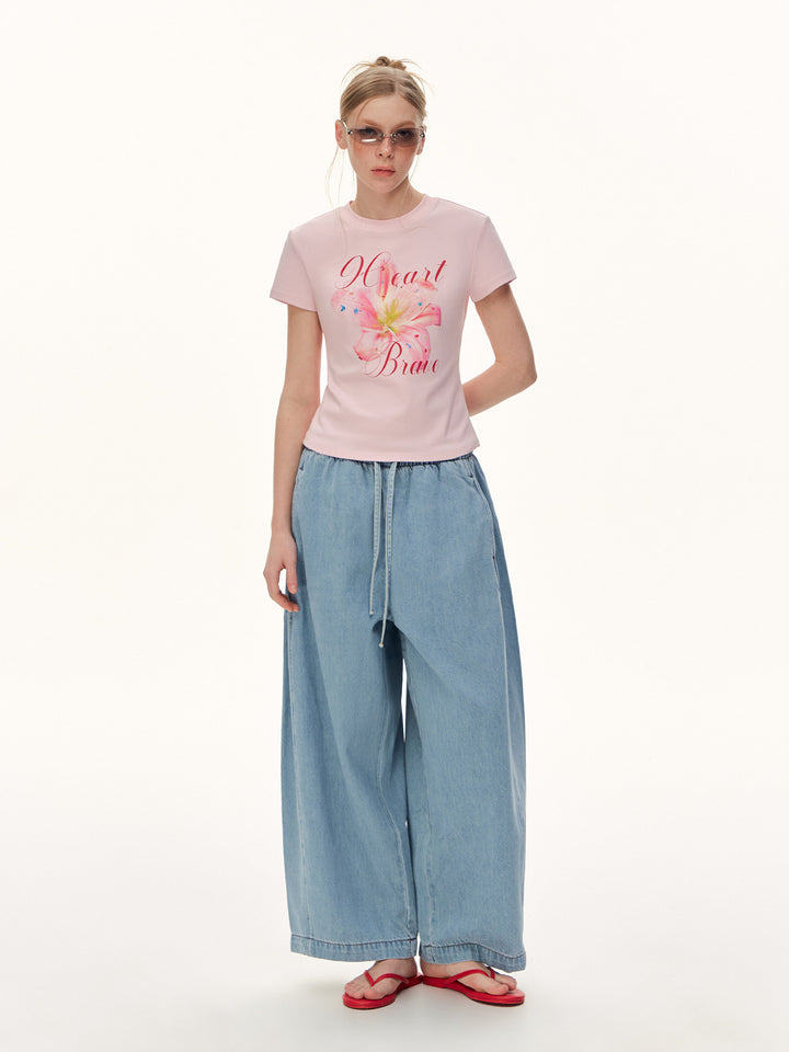 High Waisted Loose Wide Leg Jeans