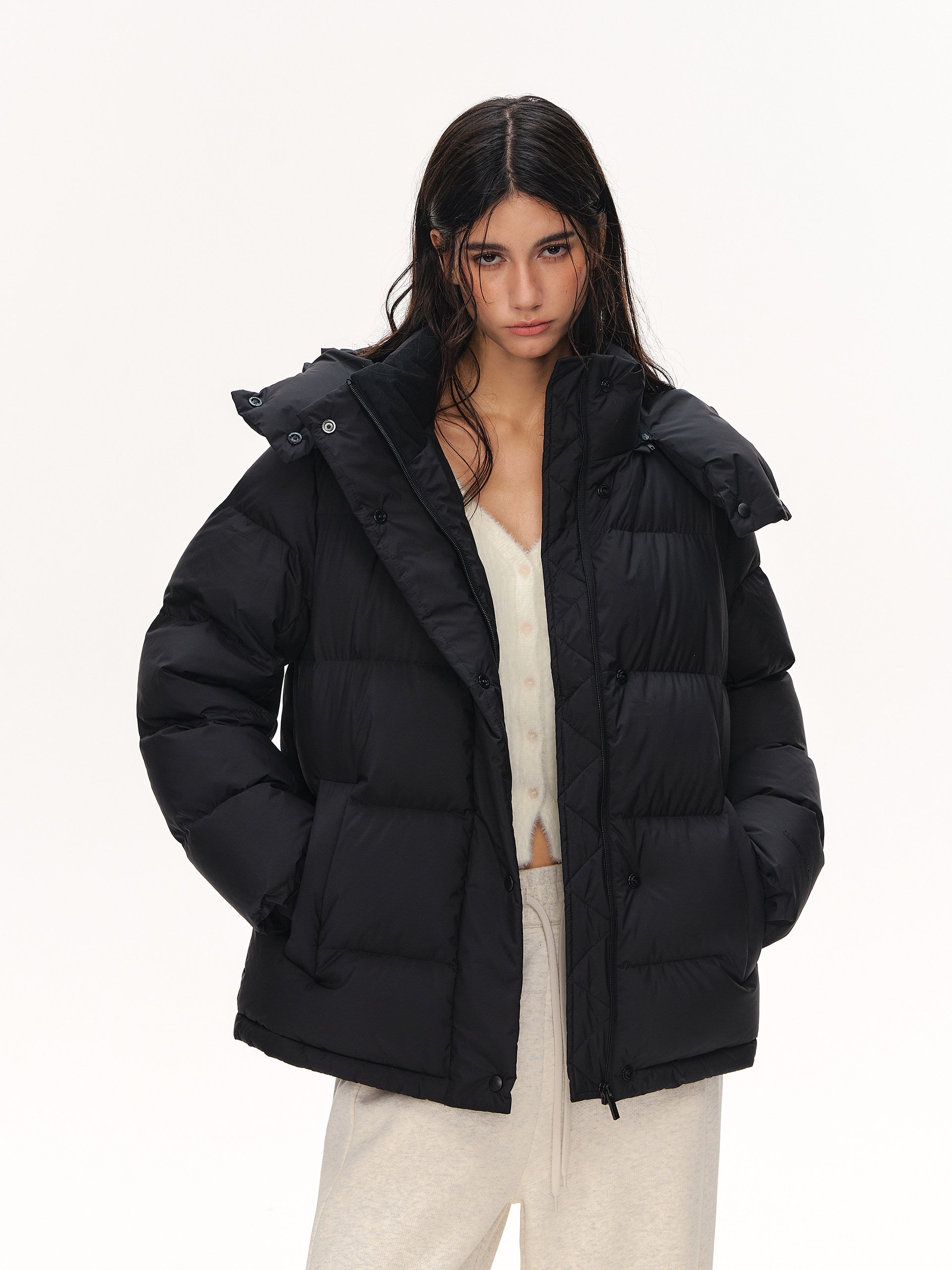 Oversized Puffer Hooded Puffer Jacket