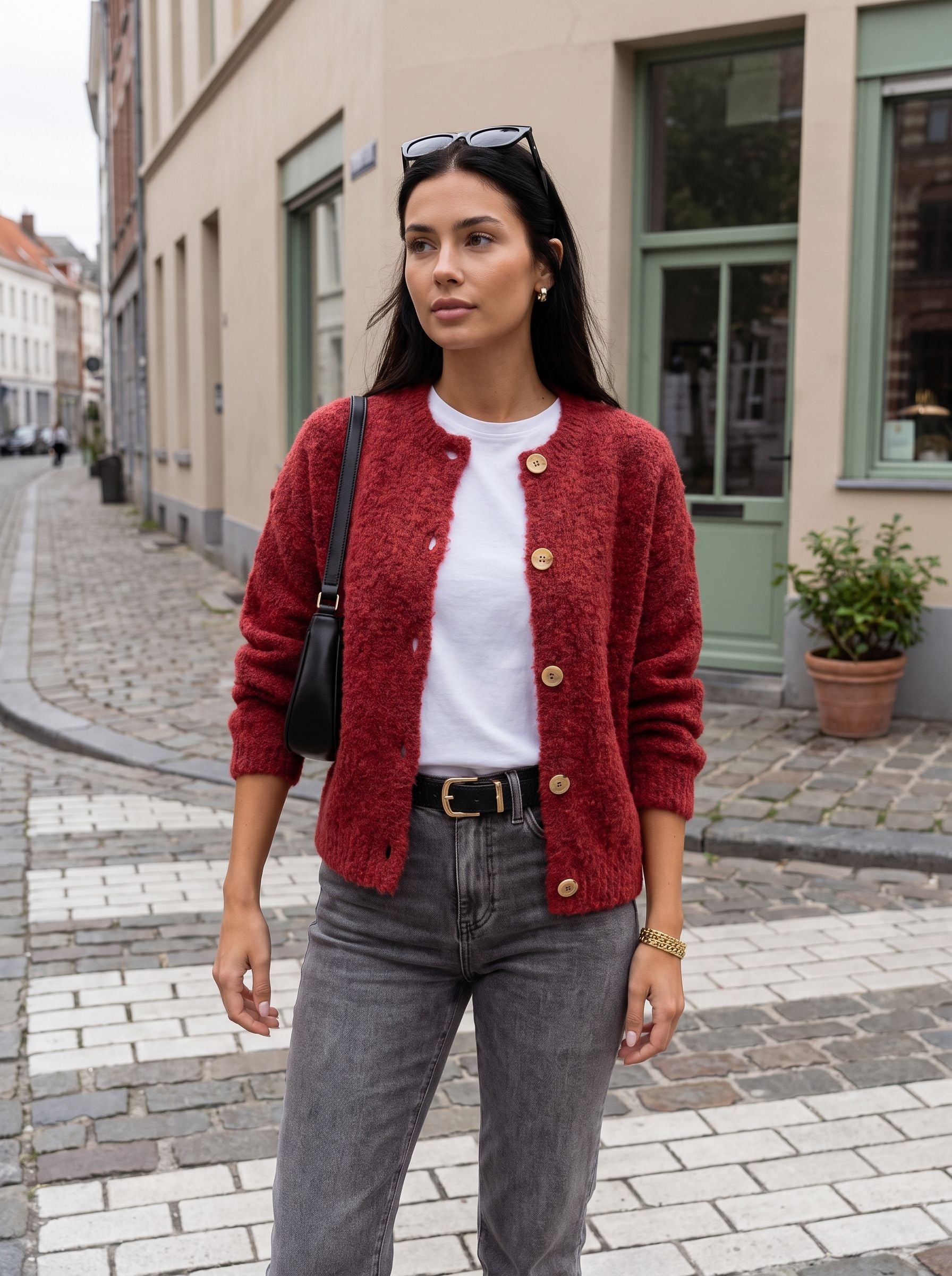 Cozy Textured Button Down Cardigan