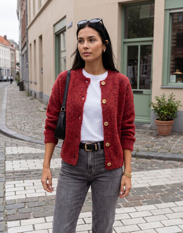 Cozy Textured Button Down Cardigan