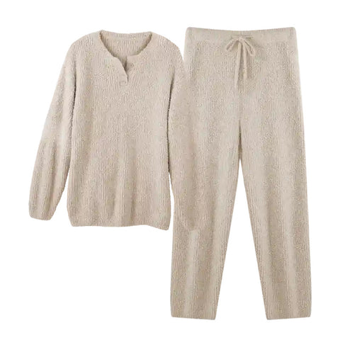 Cozy Fuzzy Knit Lounge Set