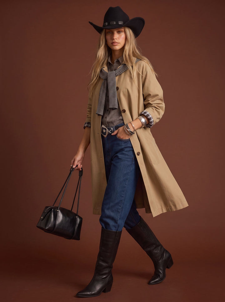 Oversized Classic Tan Trench Coat