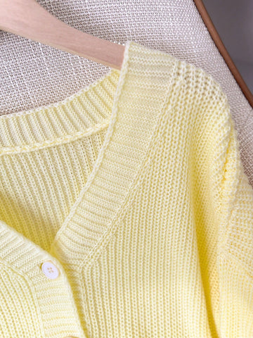 Cozy Soft V Neck Knit Cardigan