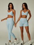 Seamless Ribbed High Support Workout Set
