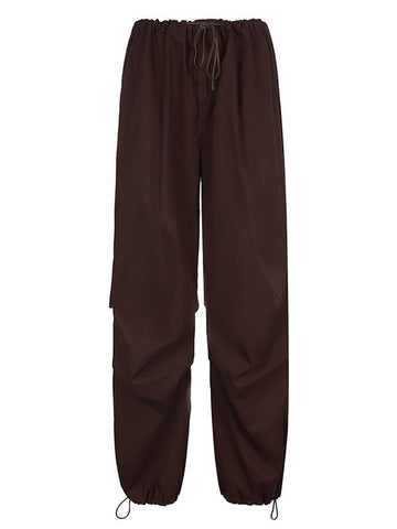 Low Rise Baggy Parachute Pants
