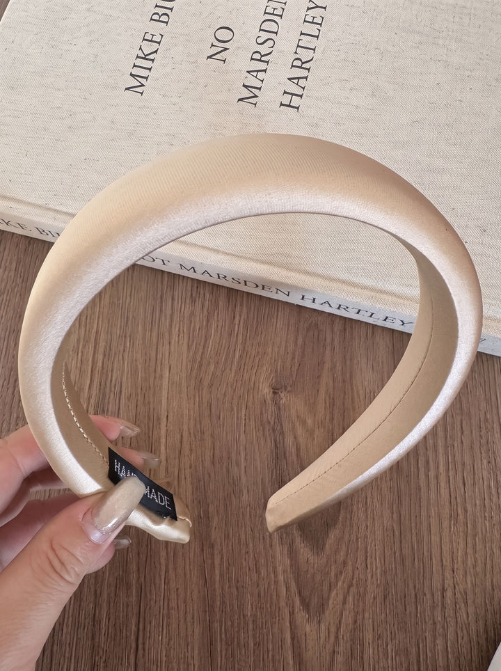 Minimalist Padded Satin Headband