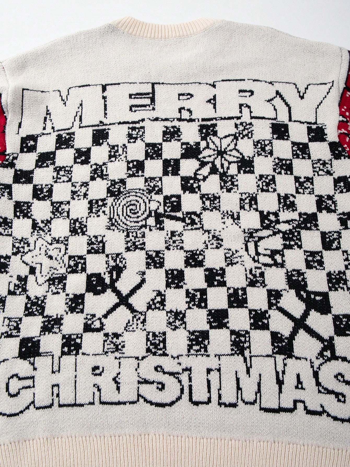 Oversized Graphic Snowman Christmas Sweater