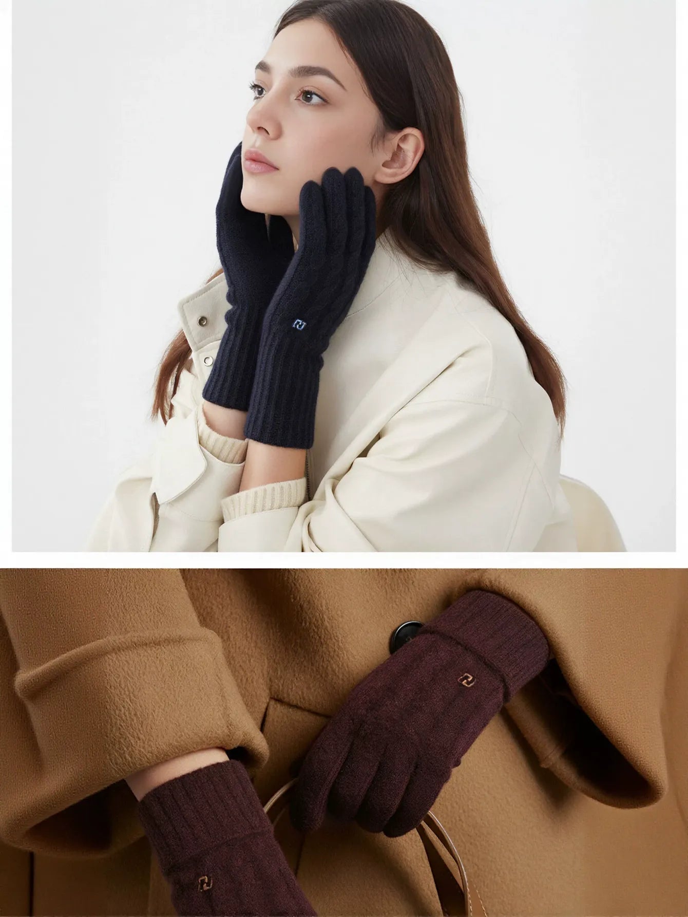 Cozy Cable Knit Winter Gloves