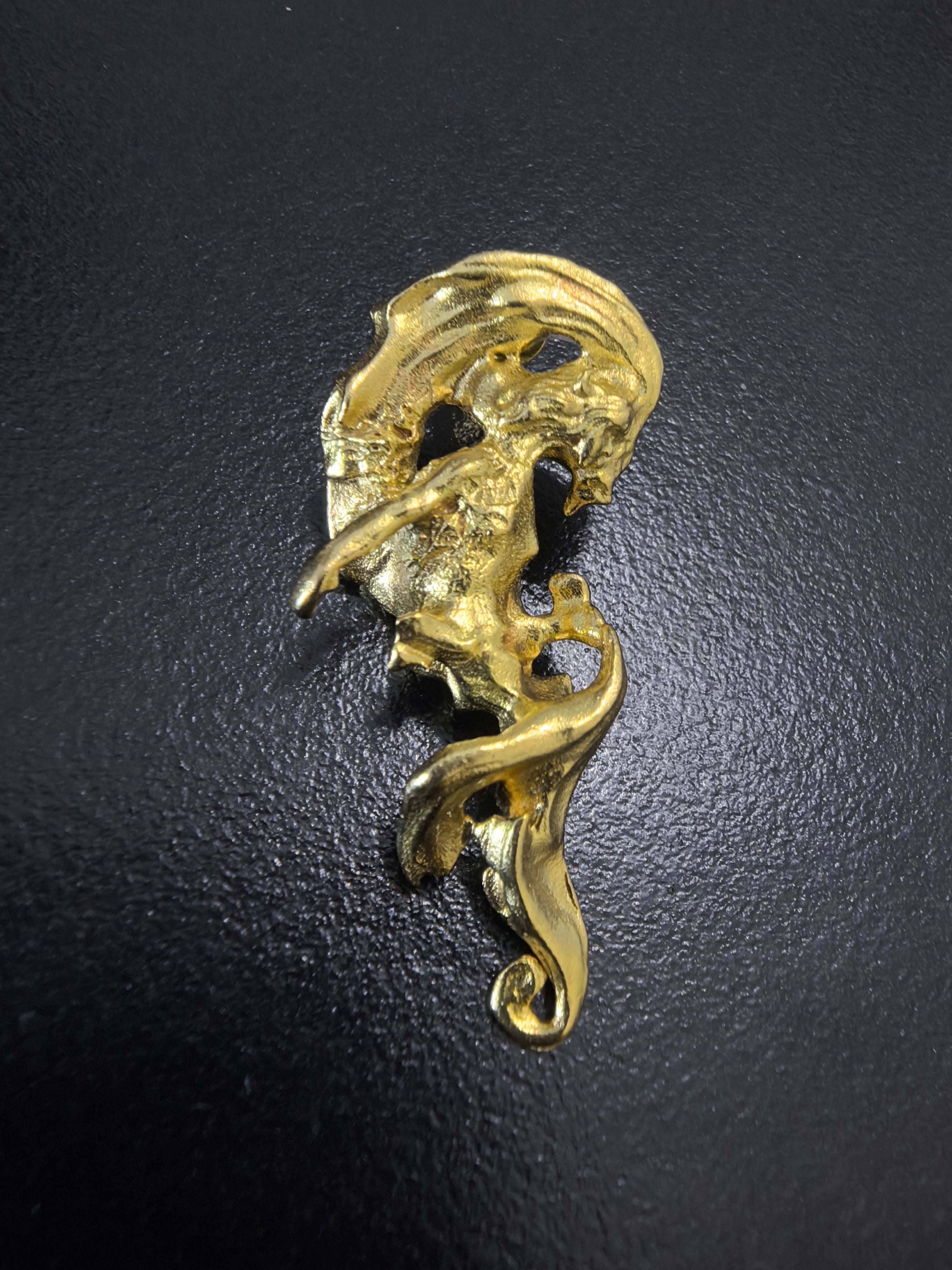 Abstract Sculptural Gold Statement Earrings
