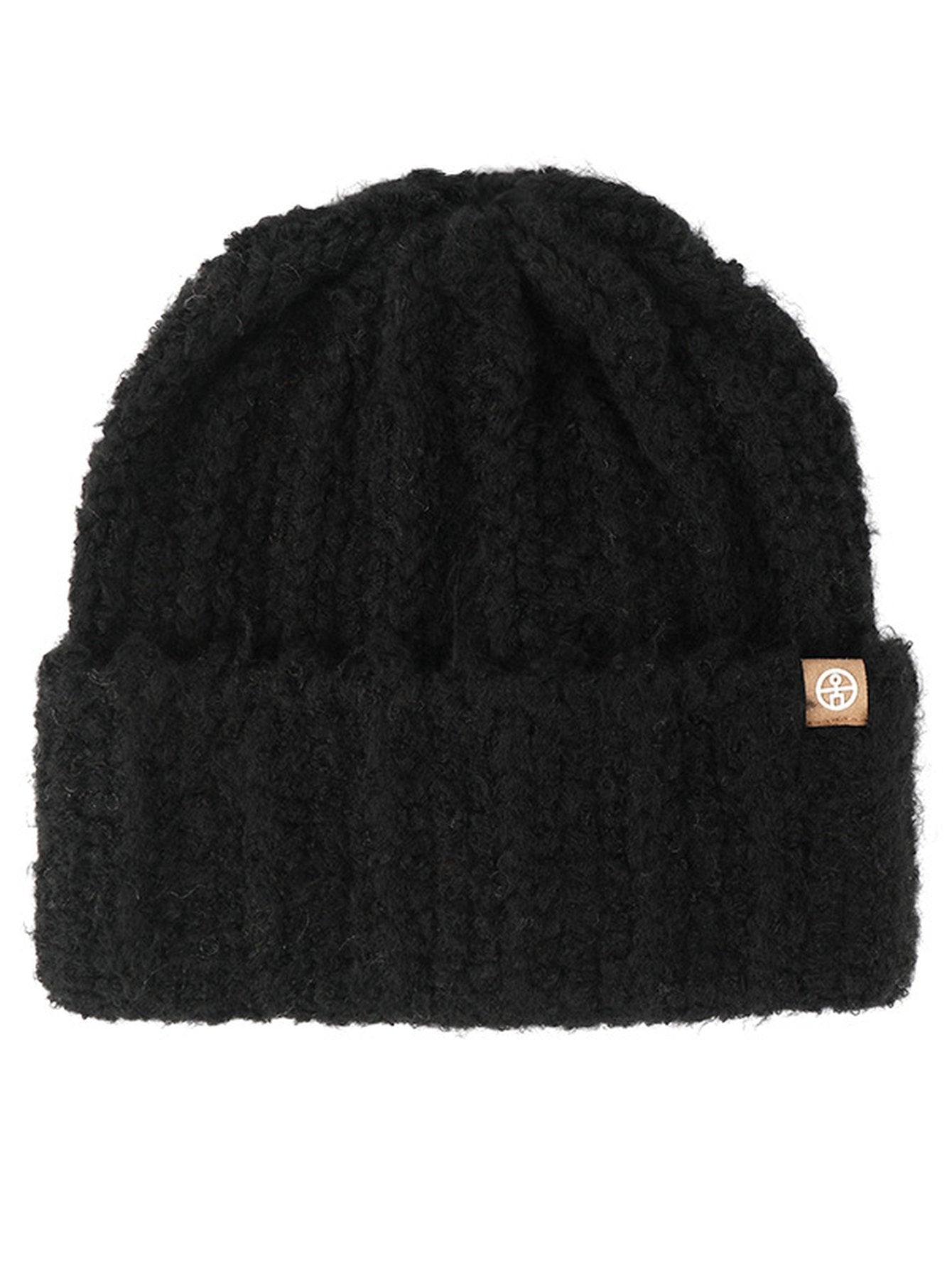 Cozy Chunky Knit Black Beanie