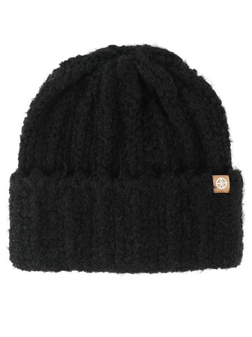 Cozy Chunky Knit Black Beanie