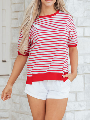 Striped Short Sleeve T-Shirt