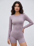 Seamless Long Sleeve Workout Romper
