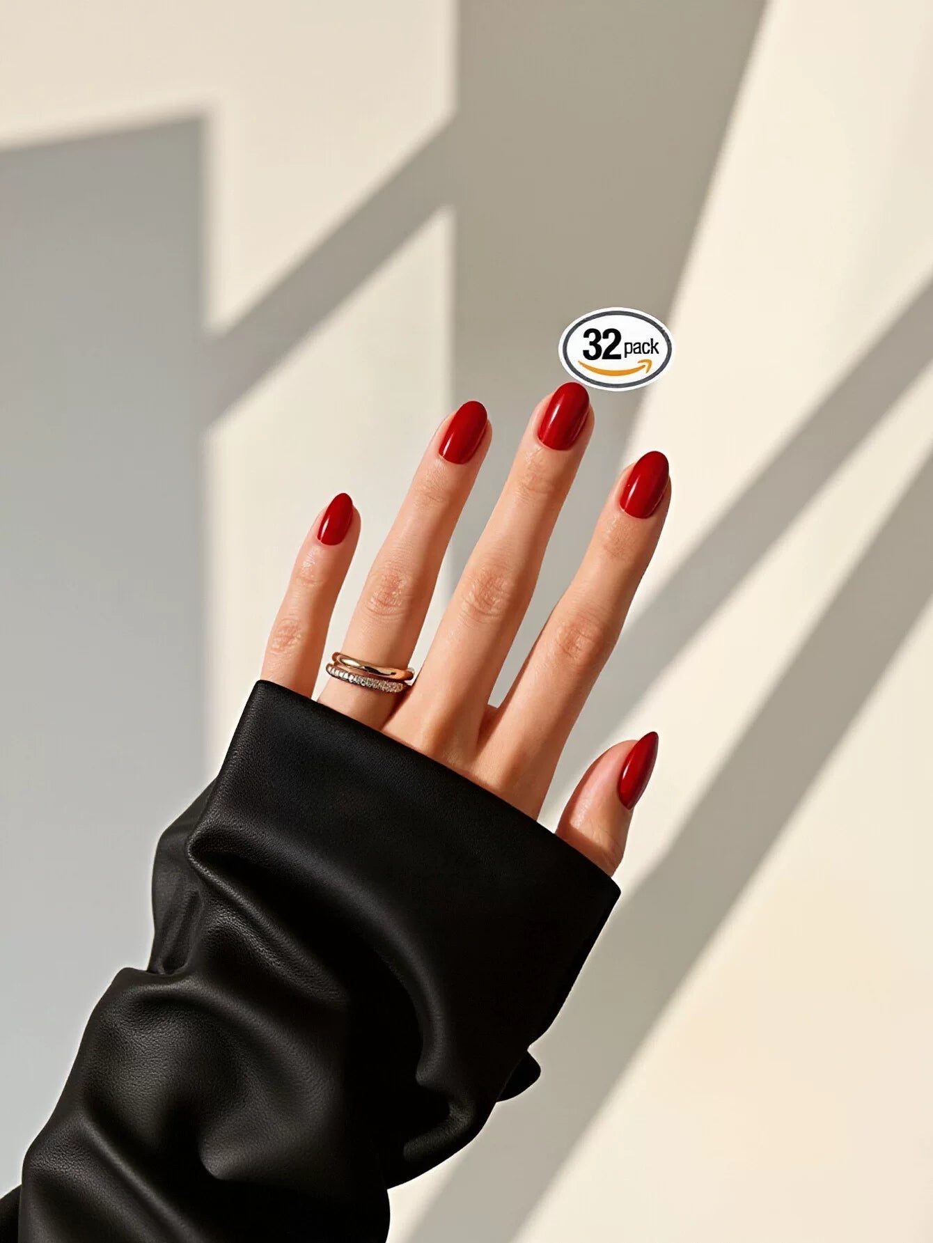 Classic Glossy Red Press On Nails