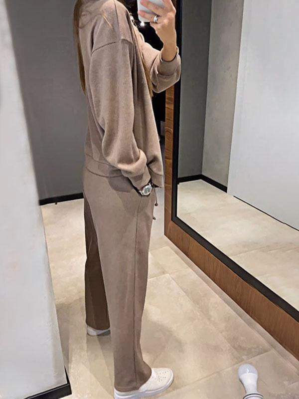 Cozy Knit Button Down Pant Set