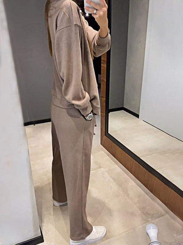 Cozy Knit Button Down Pant Set