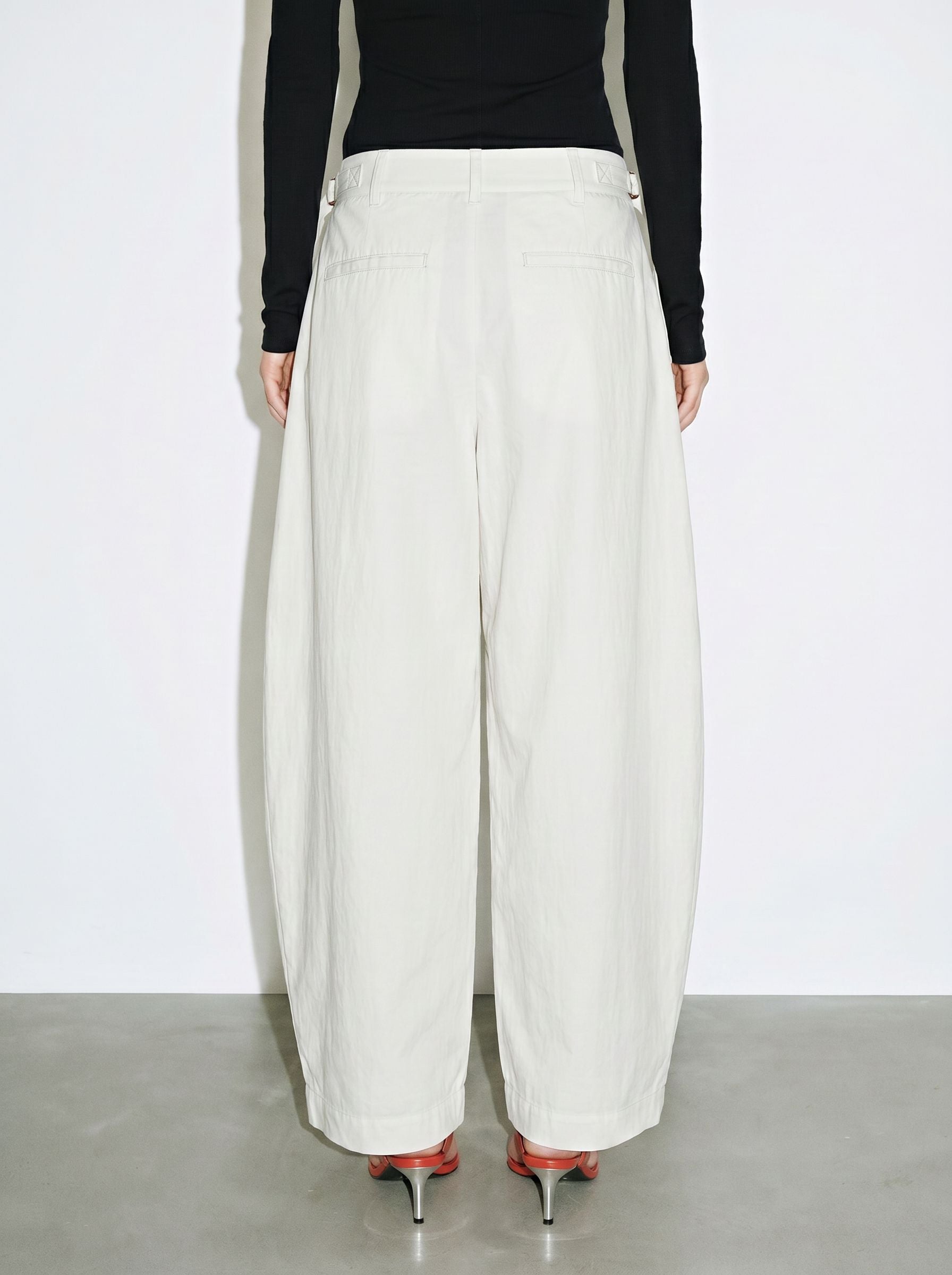 Adjustable Waisted Wide Leg Pants