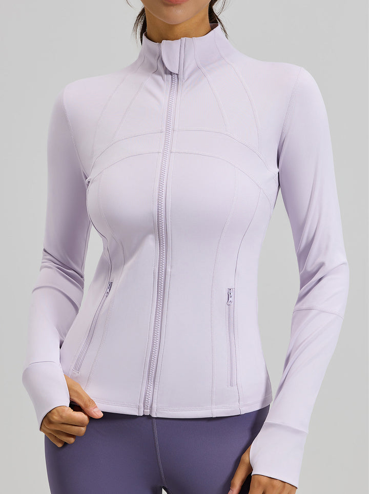 Slim Fit Stretchy Athletic Jacket