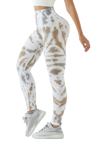 High Waisted Tie Dye Seamless Leggings