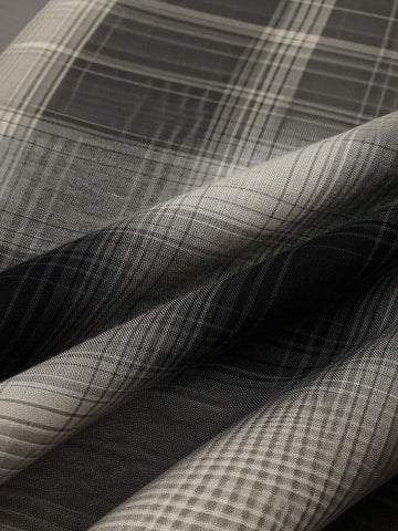 Contrast Check Strappy A-Line Midi Dresses